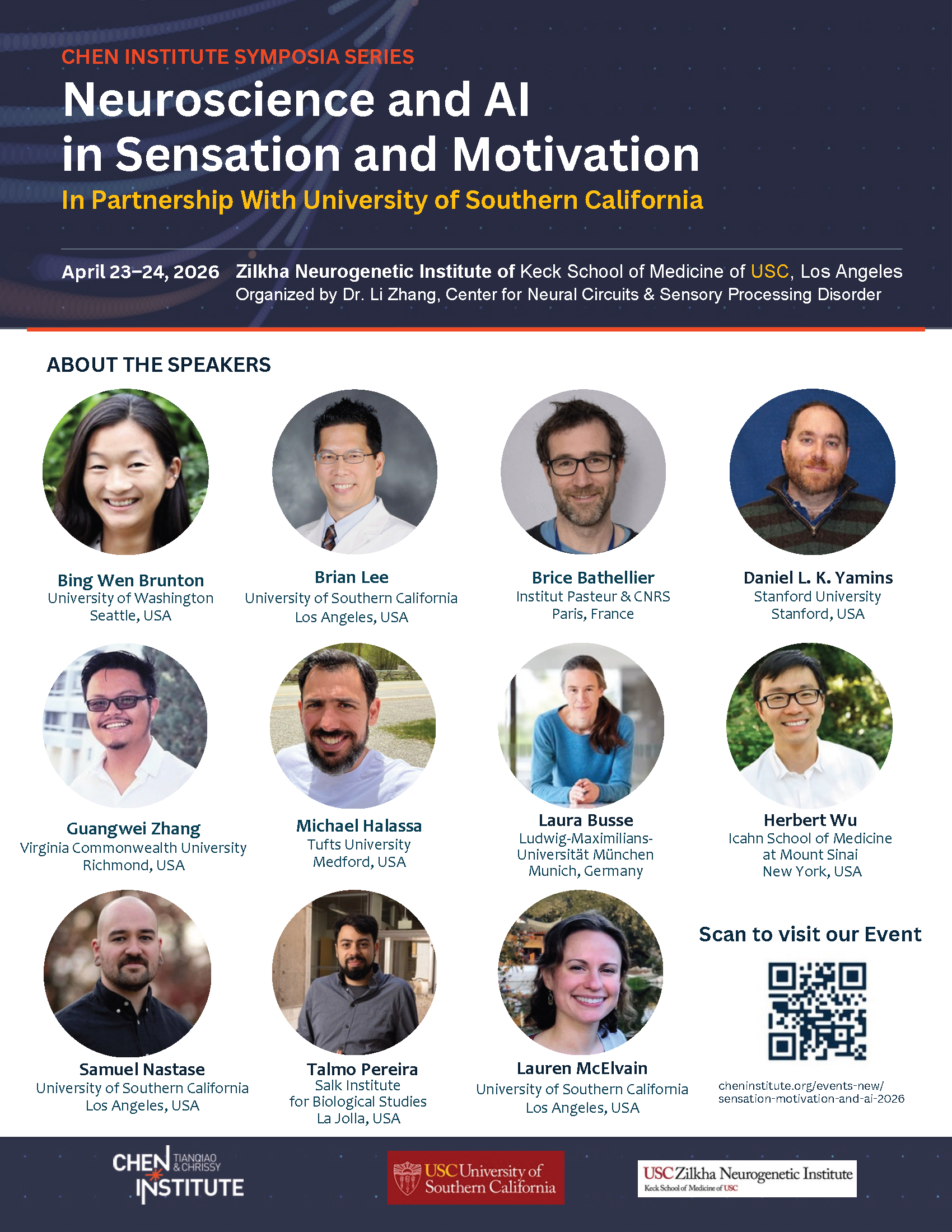 Chen Institute Symposium 2026 - Speakers